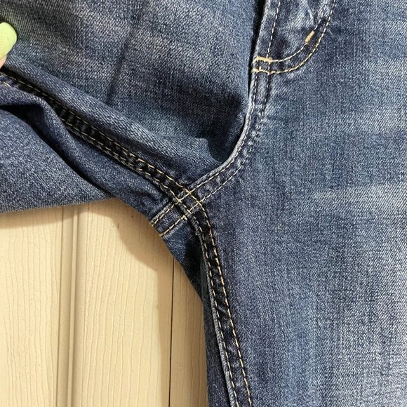 Silver Jeans Women's Dark Wash Distressed Stretch Mazy Skinny Jeans Size 26 29 - Picture 8 of 9